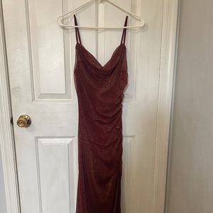 Burgundy Lulus Holiday dress